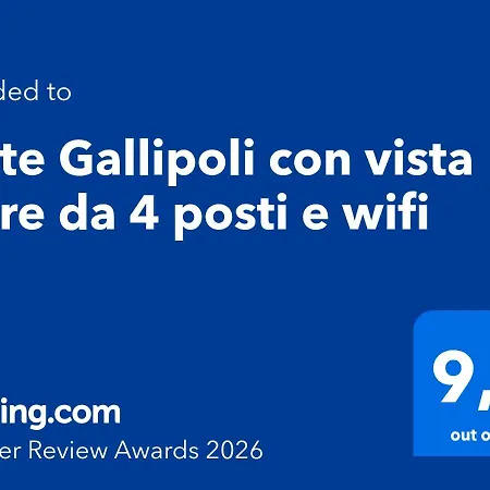 Con Vista Mare Da 4 Posti E Wifi * 加利波利